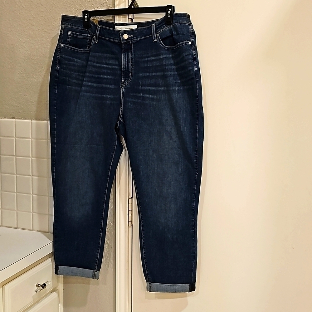 New Signature Levi Strauss Mid Rise Slim Boyfriend 24/W37 Simply Stretch - Picture 6 of 11